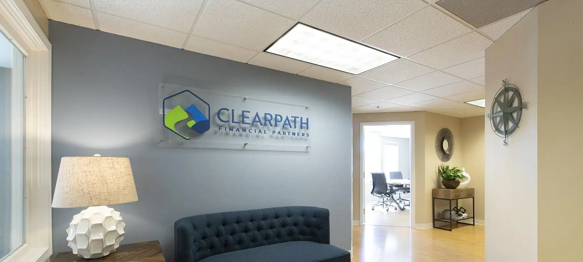 ClearPath Financial Partners office lobby in Northborough, Massachusetts